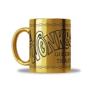 Tazas Boleto Willy Wonka Doradas